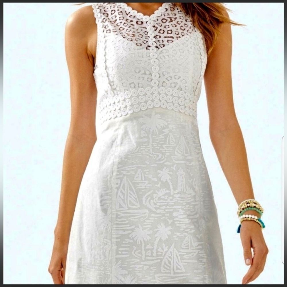 Lilly Pulitzer White Lace Dress